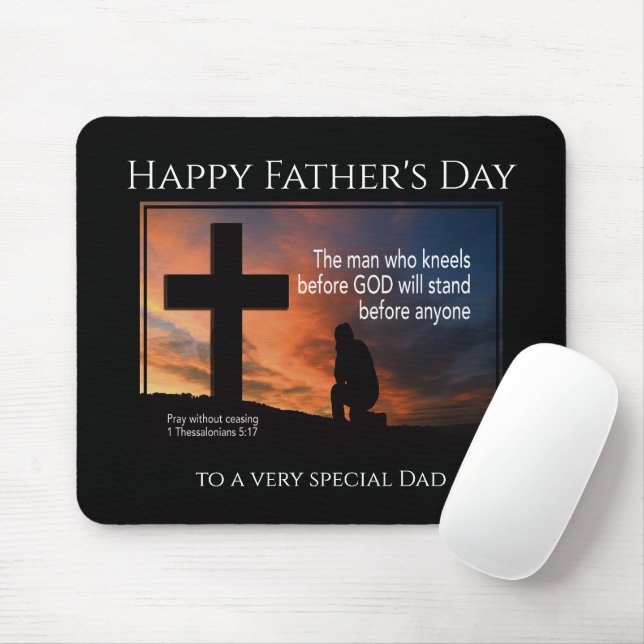 Happy Father's Day MAN WHO KNEELS BEFORE GOD Mouse Pad (With Mouse)
