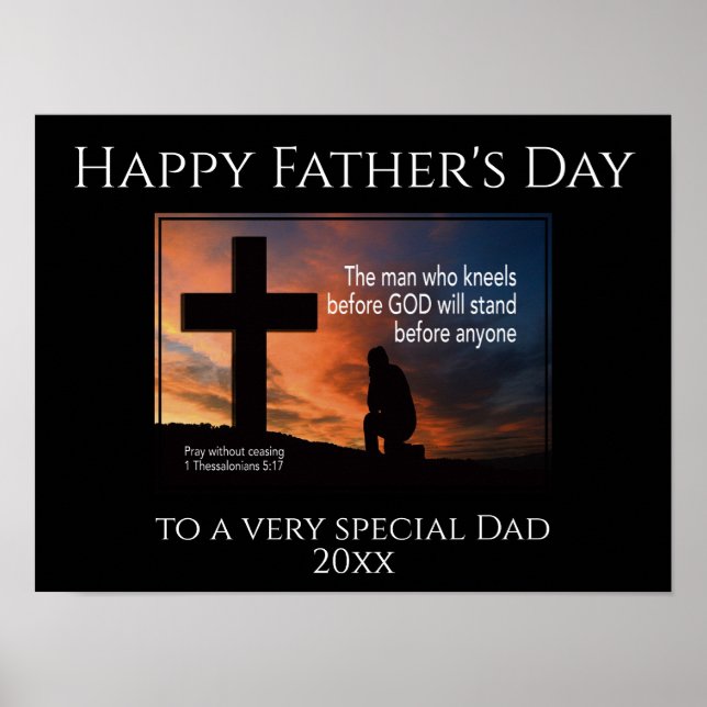 Happy Father's Day MAN WHO KNEELS BEFORE GOD Poster (Front)