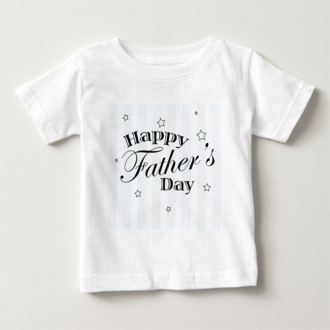 Happy Father's Day Message Baby T-Shirt (Front)