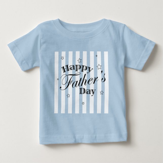 Happy Father's Day Message Baby T-Shirt (Front)