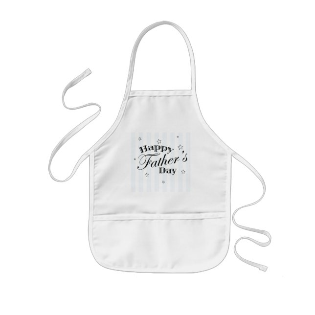 Happy Father's Day Message Kids' Apron (Front)