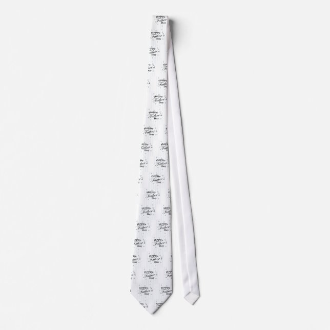 Happy Father's Day Message Tie (Front)