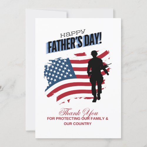 Happy Fathers Day Military Card