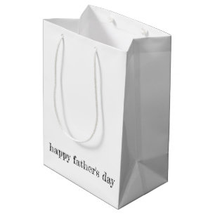 HAPPY FATHERS DAY Modern Typography Joy Kids Fun Medium Gift Bag