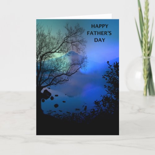 Happy Fathers Day MT Lake Card