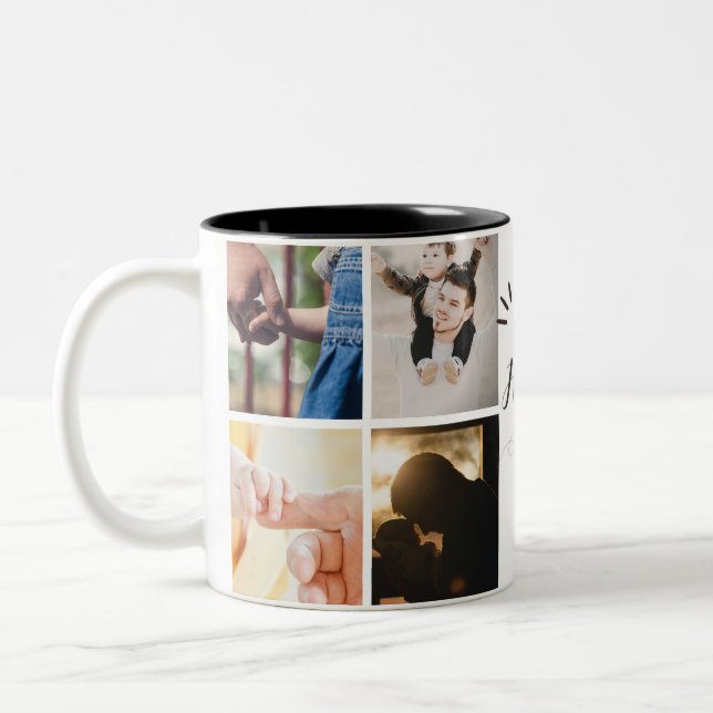 Happy father's day mug | 8 photos mugs. (Left)