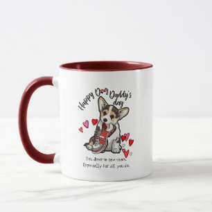 Happy Father's Day Mug from your Corgi Dog