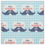 Happy Father's Day Mustache and Heart Fabric