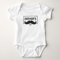 Happy Father's Day Mustache | Bodysuit