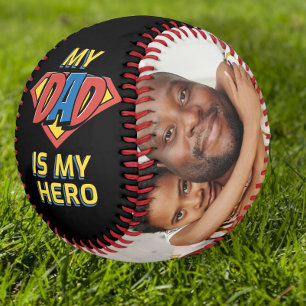 Happy Fathers Day My Dad Is My Hero Baseball