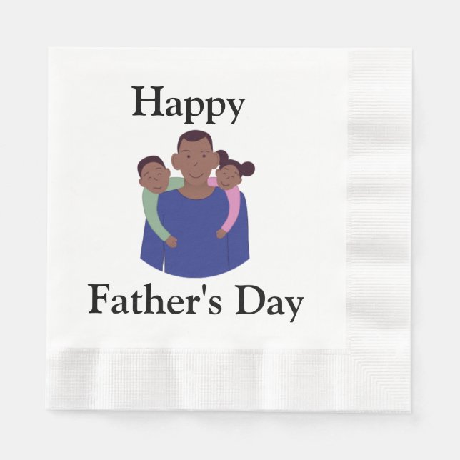 Happy Father's Day  Napkins (Front)