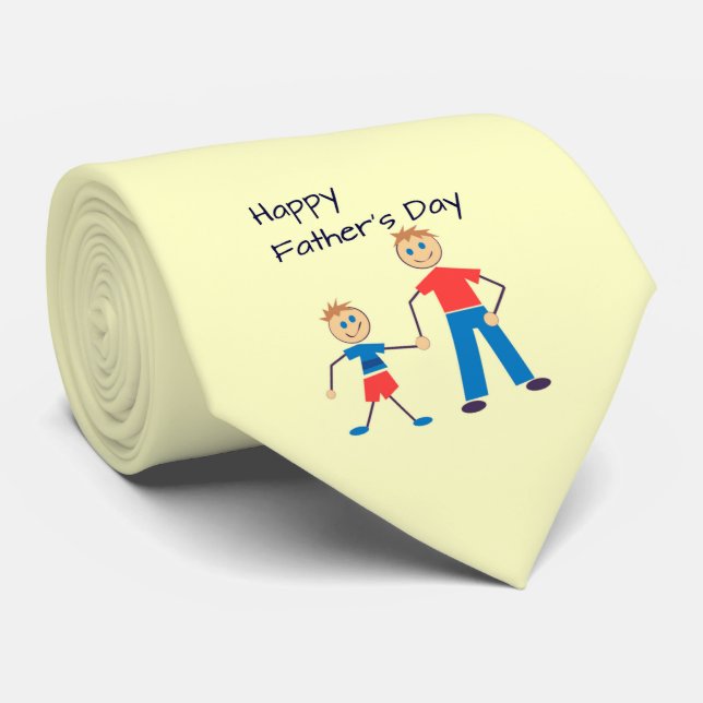 Happy Father's Day Neck Tie (Rolled)