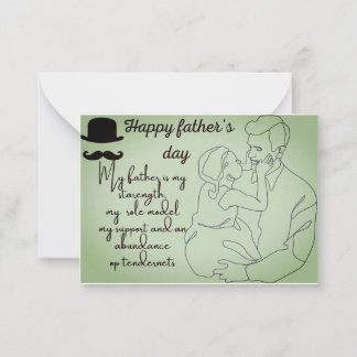 Happy father's Day Note Card