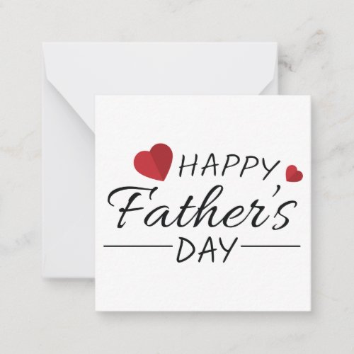 Happy Fathers Day  Note Card