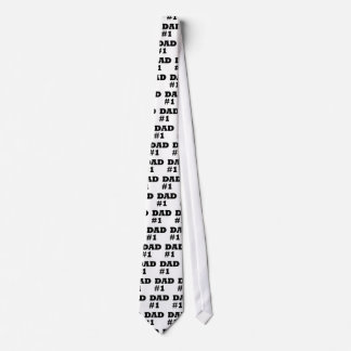 Happy Father's Day - Number 1 Dad - #1 Dad Tie