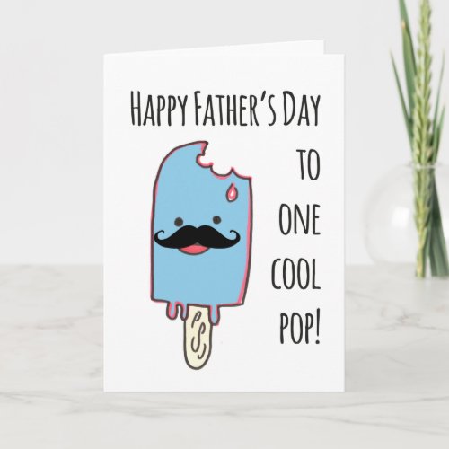 Happy Fathers day one cool pop Card