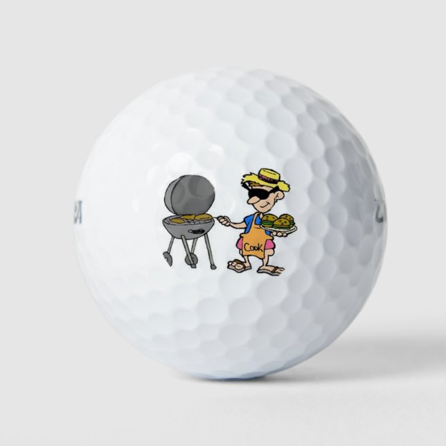 **HAPPY FATHER'S DAY OR FAV CHEF** COOL GOLF BALL (Front)