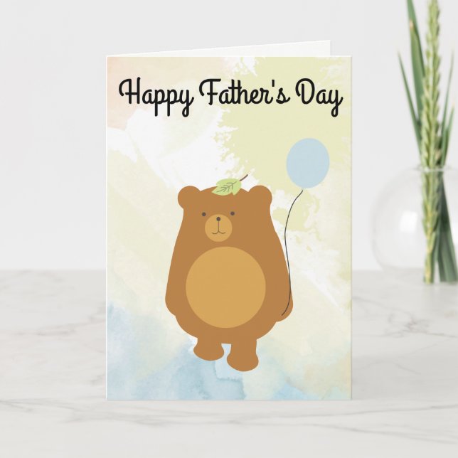 Happy Father's Day - Papa Bear Card (Front)
