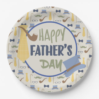 Happy Fathers Day Paper Plates