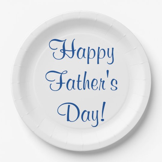 Happy Father's Day Paper Plates