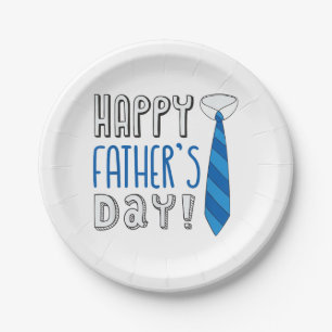 Happy Father's Day Paper Plates