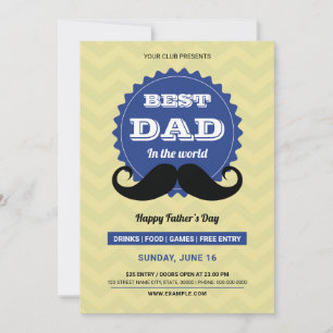 Happy Father's day party invitation