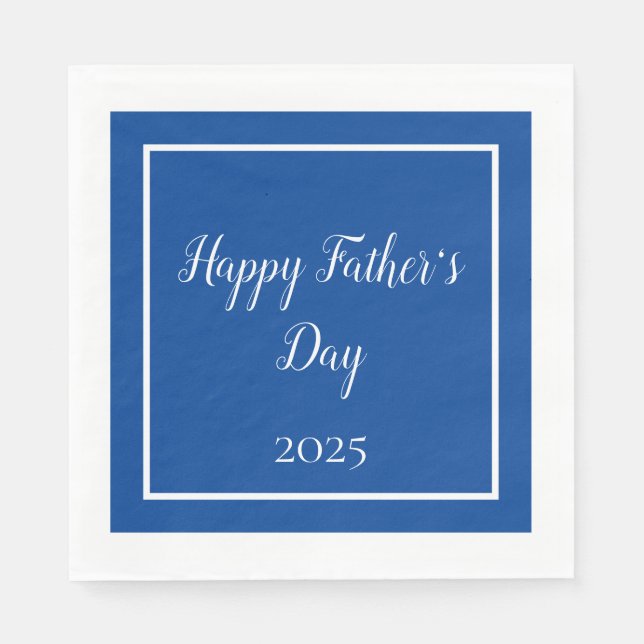 Happy Father's Day Party Napkins (Front)