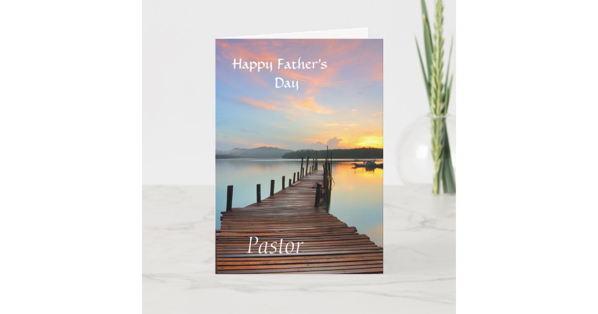 Happy Father's Day - Pastor Card | Zazzle