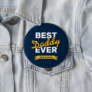 Happy Father's Day Personalized Button