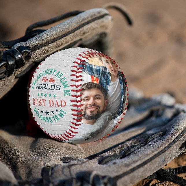 Happy Father's Day | Personalized Family Photos  Baseball (Creator Uploaded)