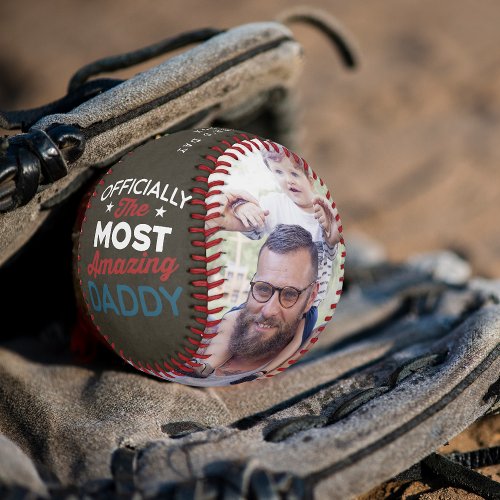 Happy Fathers Day  Personalized Family Photos Baseball