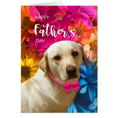 Happy Fathers Day Pet Labrador Dog LoverCard