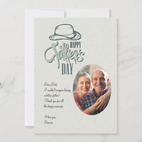 Happy Fathers Day Photo Card