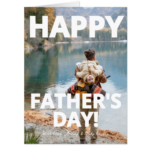 Happy Father's Day Photo Card (Front)