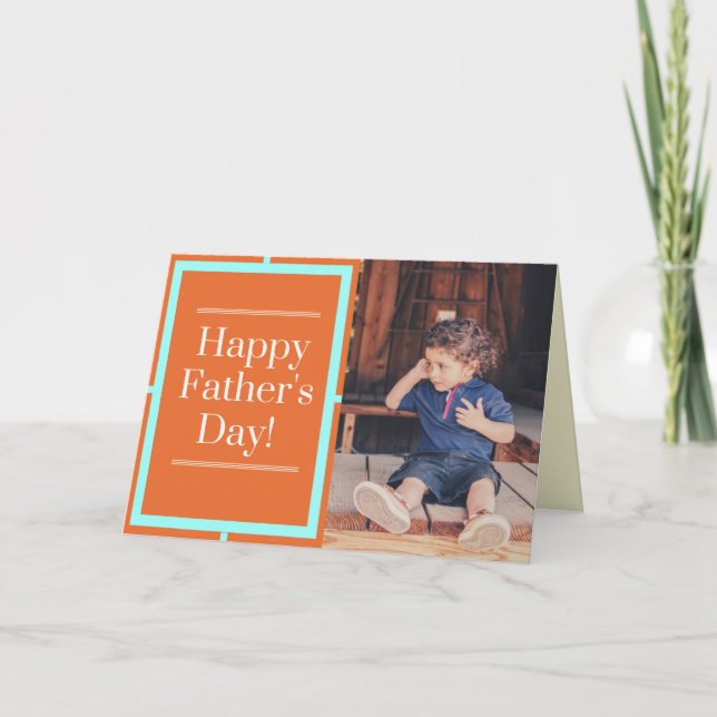 Happy Father's Day Photo Card (Front)