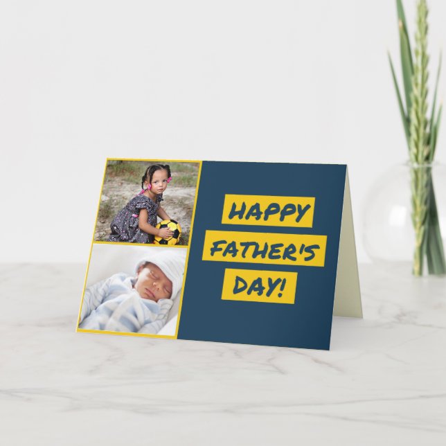 Happy Father's Day Photo Card (Front)