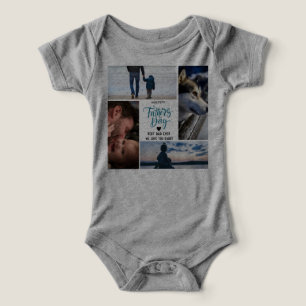 Happy Father's Day Photo Collage Custom Names Infant T-shirt