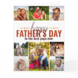 Happy Fathers Day Photo Collage Personalized Card Happy Fathers Day Photo Collage Personalized Card