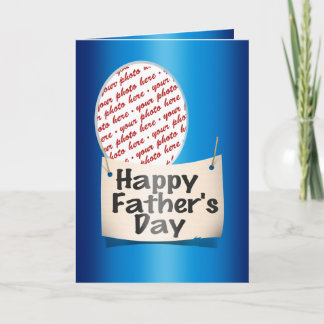 Happy Father's Day Photo Frame Card