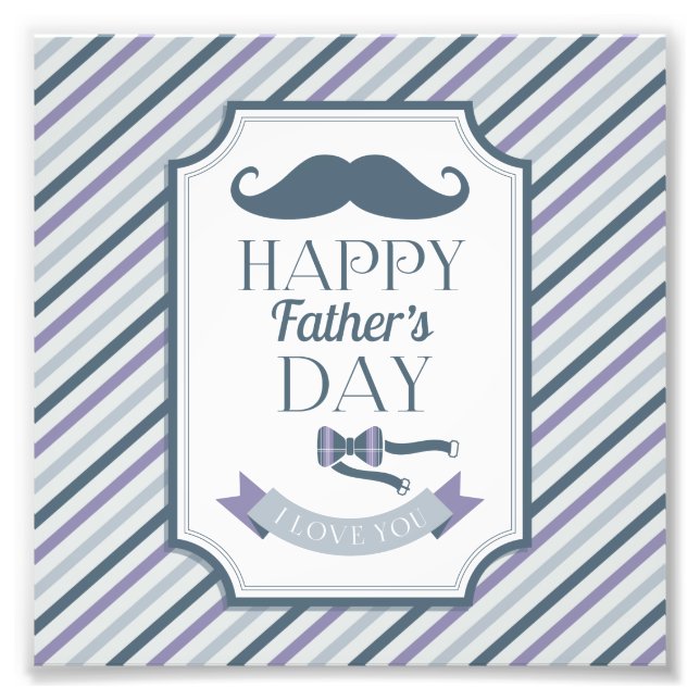 Happy Father's Day Photo Print (Front)