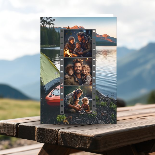 Happy Father's Day Photo Template Camping Themed (Creator Uploaded)