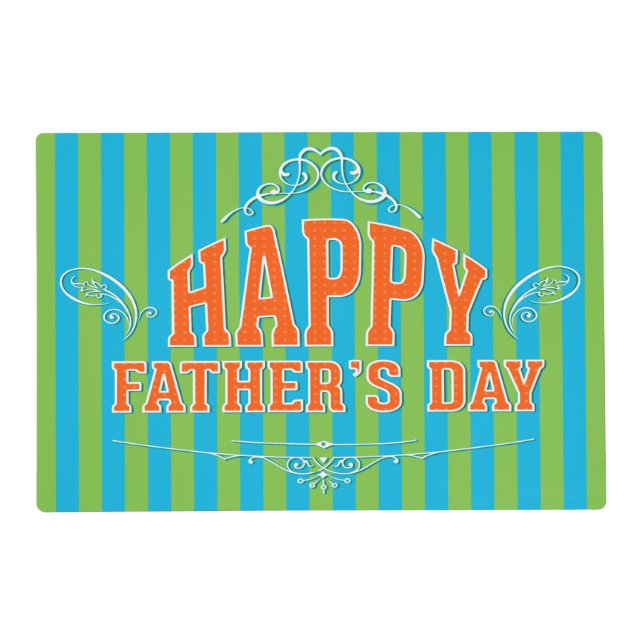 Happy Father's Day Placemat (Front)