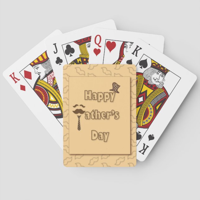 Happy Fathers Day Poker Cards (Back)