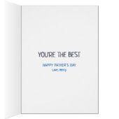 Happy Father's Day Pop Pop Custom Photo Card (Inside (Right))