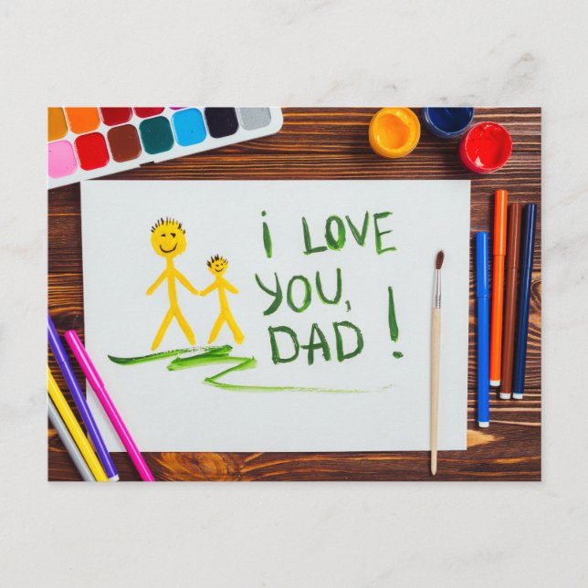 Happy Father's Day Postcard (Front)