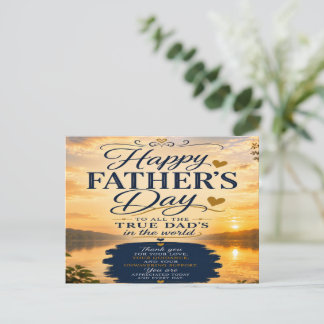 Happy Father's Day Postcard
