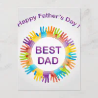 Happy fathers day postcard | Zazzle