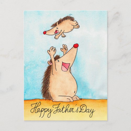 Happy Fathers Day postcard by Nicole Janes