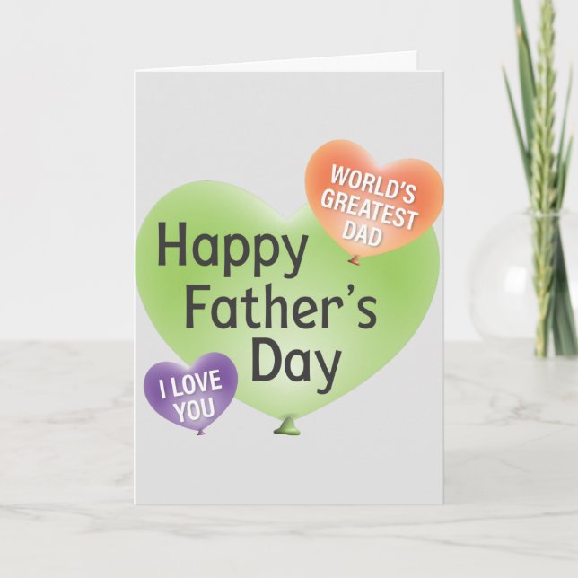 Happy Fathers Day Quote   Holiday Card (Front)