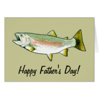 Happy Father's Day: Rainbow Trout Card